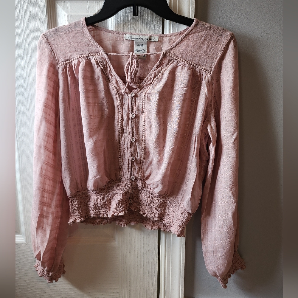 American rag cie Womens pink blouse